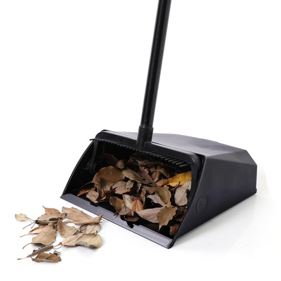 Eyliden Large Commercial Dustpan Comb Teeth Upright Heavy Duty Dust Pan For