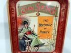 Vtg Ginseng Beverage of Purity Litho'd Tin Advert Tray American Art Works c1920s — photo 4