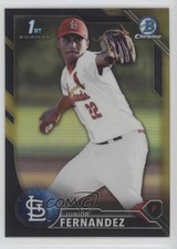 2016 Bowman Chrome Prospects Black & Gold Refractor Junior Fernandez #BCP176 c7z