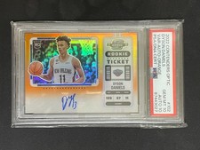 Dyson Daniels RC 2022-23 Contenders Optic /25 Variation Orange PSA 10 Auto 10 