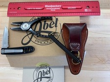 Abel #2 Pliers, Folding Knife, and Latigo leather Sheath