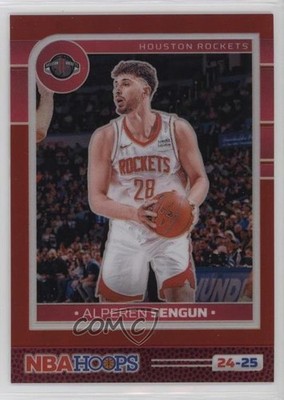 2024-25 Panini NBA Hoops Premium Red Prizm 35/99 Alperen Sengun #210 16wc