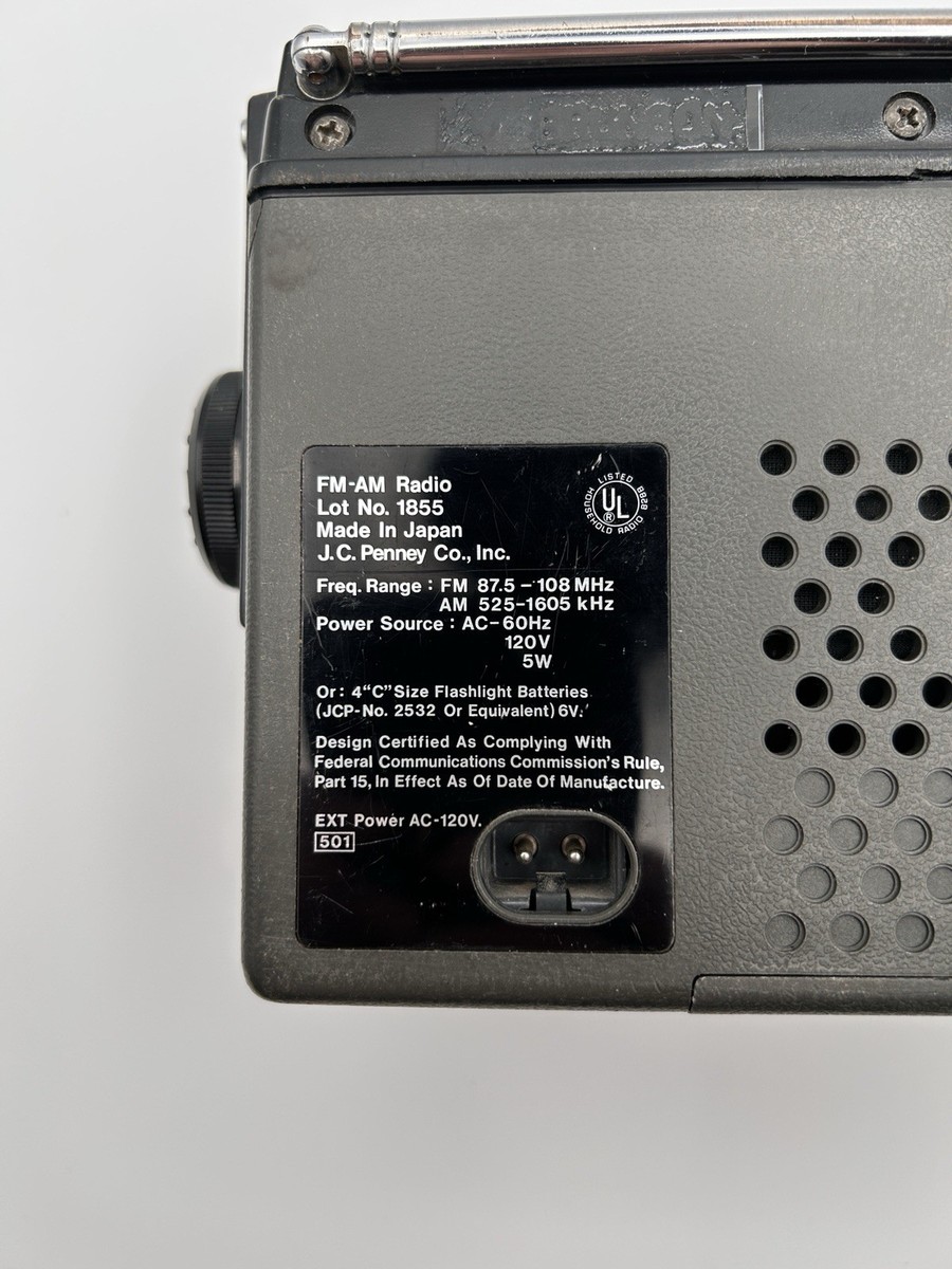 National Panasonic RF-727 Portable Radio COUGAR No.5 FM/AM