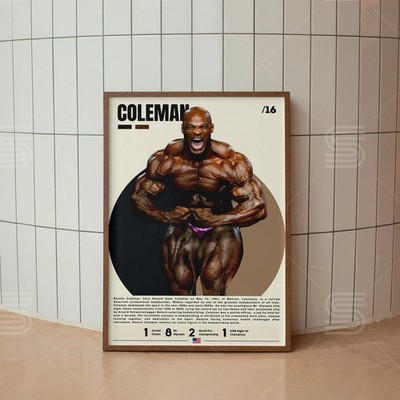 Ronnie Coleman Poster, Bodybuilding Poster, Gym Wall Art, Sports Poster
