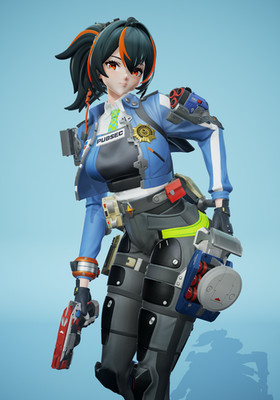 Zhu Yuan from Zenless Zone Zero  UNPAINTED 1/7 Scale Collectible (27 cm)