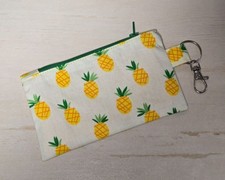 Handmade Pineapple Zippered Pouch/Coin Purse/ Make-up Bag