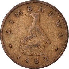 [#758955] Münze, Simbabwe, Cent, 1980, SS, Bronze, KM:1