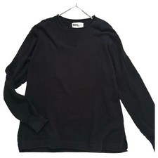 MHL. Margaret Howell Crew Neck Cotton Knit Sweater Black L Japan F/S