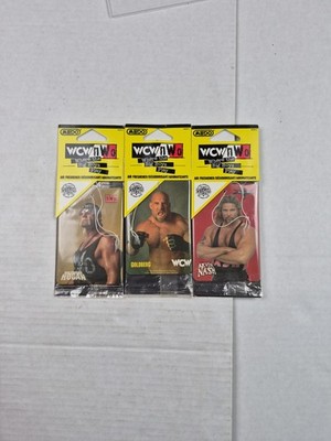3 Vintage WCW NWO Wrestling Car Air Freshener Kevin Nash, Hollywood Hulk Hogan