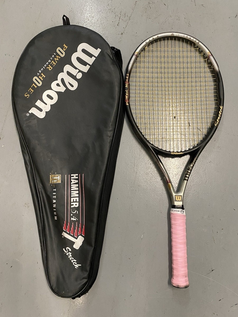 ラケット(硬式用) Wilson HAMMER5.5 95 sq in Stretch 4 1/4 Wilson 5.4TI Hammer Titanium Tennis Racquet Stretch Oversize