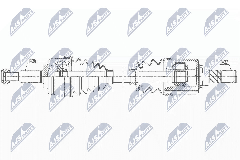 N.T.Y. NPW-RE-164.NTY Drive Shaft for RENAULT