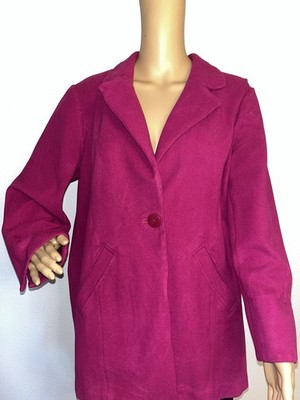 Chicos Pink Blazer Jacket Button Front Lightweight Career Office Women
