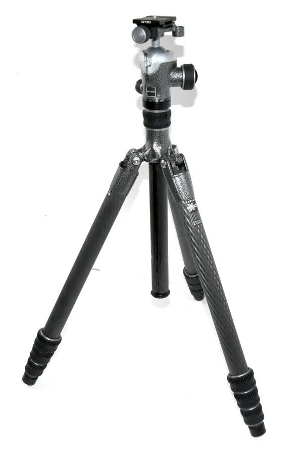 Gitzo GT2545T Traveler Series 2 4-Section Carbon Fiber Tripod with GH1382QD Cent - Image 2 of 4