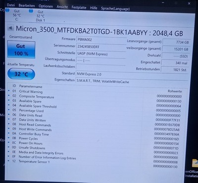 Micron 3500, 2TB NVMe SSD M.2 Enterprise 24/7 Server