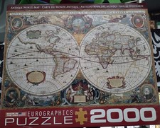 EuroGraphics - 2000pc JIGSAW PUZZLE Antique Map of the World - Historical Map