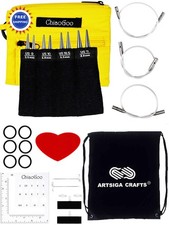 Interchangeable Knitting Needle Set ChiaoGoo Twist Red Lace Shorties 3 Inch