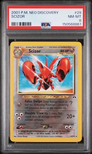 Scizor (Unlimited) graded PSA 8 for sale on eBay