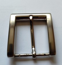 10 of 'Satin Nickel' Heavy - 35mm Buckles - Single Prong - Please see Pictures