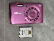 Nikon Coolpix S3700 Pink 8X English OK Compact Digital Camera from japan