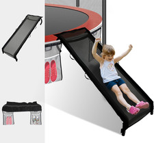 USA Universal Easy-To-Assemble Trampoline Slide Ladder, Heavy Duty Steel Trampol