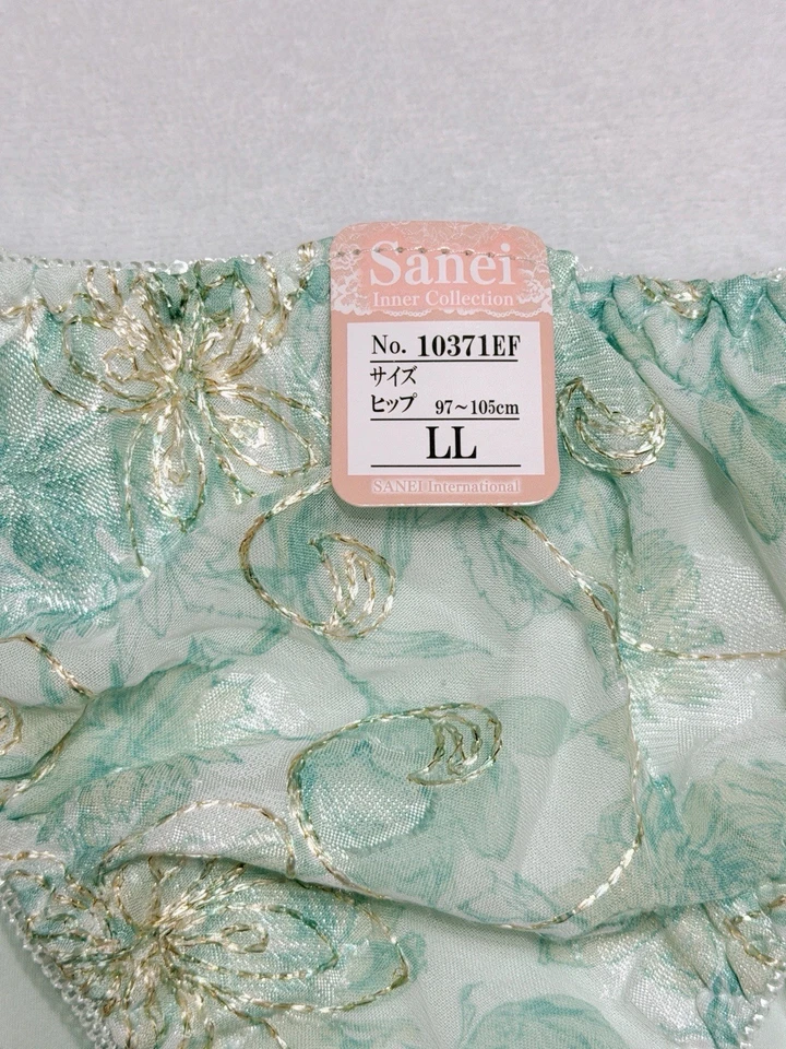 Трусики US-S, M/JP-LL японские с цветочной вышивкой кружевная отделка блестящие гладкие нейлон - Изображение 2 из 4