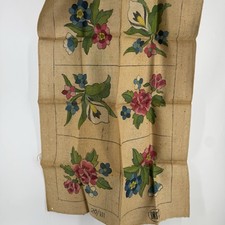 Vtg Rug Hooking Dritz  Nosegay" Burlap Floral Pattern 30x40  New