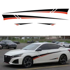 For Nissan Altima Black Red Side Body Door Fender Vinyl Decal Sticker 2PCS