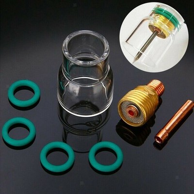 Langlebiges Gaslinsen-Kit 7-teilig für WP17 WP18 WP26 Verbessern Sie das Schwei