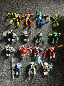 15 LEGO Bionicle & Hero Factory Figures- Pahrak, Lehvak, Gahlok, Nuhvok & More!