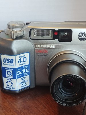 Olympus Camedia c-4000 zoom 4MP Tested Works (No manual Cords)