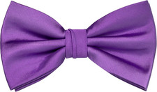 Mens Solid Color Adjustable Pre-tied Bow Tie for Men Party Wedding