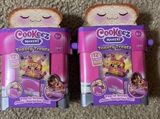 Cookeez Makery Toasty Treatz Toaster Oven Scented Plush Doll Set of 2 New