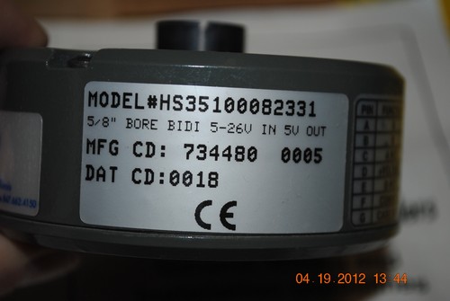 Dynapar HS35100082331 Encoder 5/8" Shaft 5-26V New - Picture 2 of 2