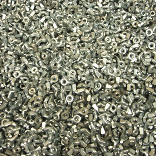 (1,000) #6-32 Wing Nut Cold Forged Zinc Plated Type A Machine Thread Steel - Picture 3 of 5