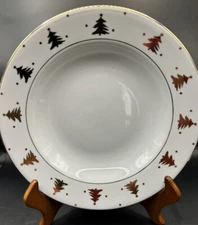 Tienshan GOLDEN PINES - 8" Soup Bowls / Set Of 8