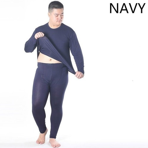 Mens Cotton Blend Thermal Underwear Tops Pants Set Long Johns Over Size Bottom - Picture 12 of 21