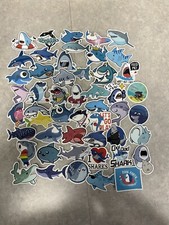 10 Pcs 2x2 Random Cartoon Shark Stickers Animals Birthday Laptop Water Bottle 10 Pcs 2x2 Random Cartoon Shark Stickers Animals Birthday Laptop Water Bottle