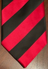 Haggar Red Black Hand Made 100 Polyester Men  s Neck Tie Made In China