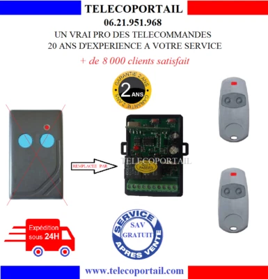 TELECOMMANDE COMPATIBLE SCS SENTINEL DTR2 DTR4 PRO400 PRO500 PRO600 PRO900