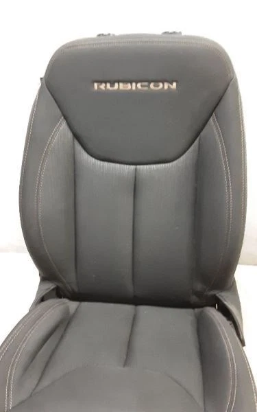 Jeep JK Wrangler OEM 2 puertas Rubicon asiento delantero pasajero negro 2011-2017 92858 Foto 3 de 4