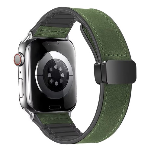 Leather Ultra Magnetic Buckle Strap • Apple Compatible 38/40/41 & 42/44/45/49mm - Zdjęcie 22 z 29