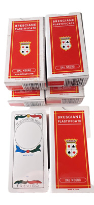 Spielkarten Bresciane 89 dal Negro Plastificate CAD.1 Brandneu NOS