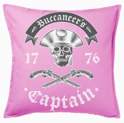 Kissenbezug Pink Piraten - Seeräuber - Räuber - Dolch - Jack - Karibik in 600301