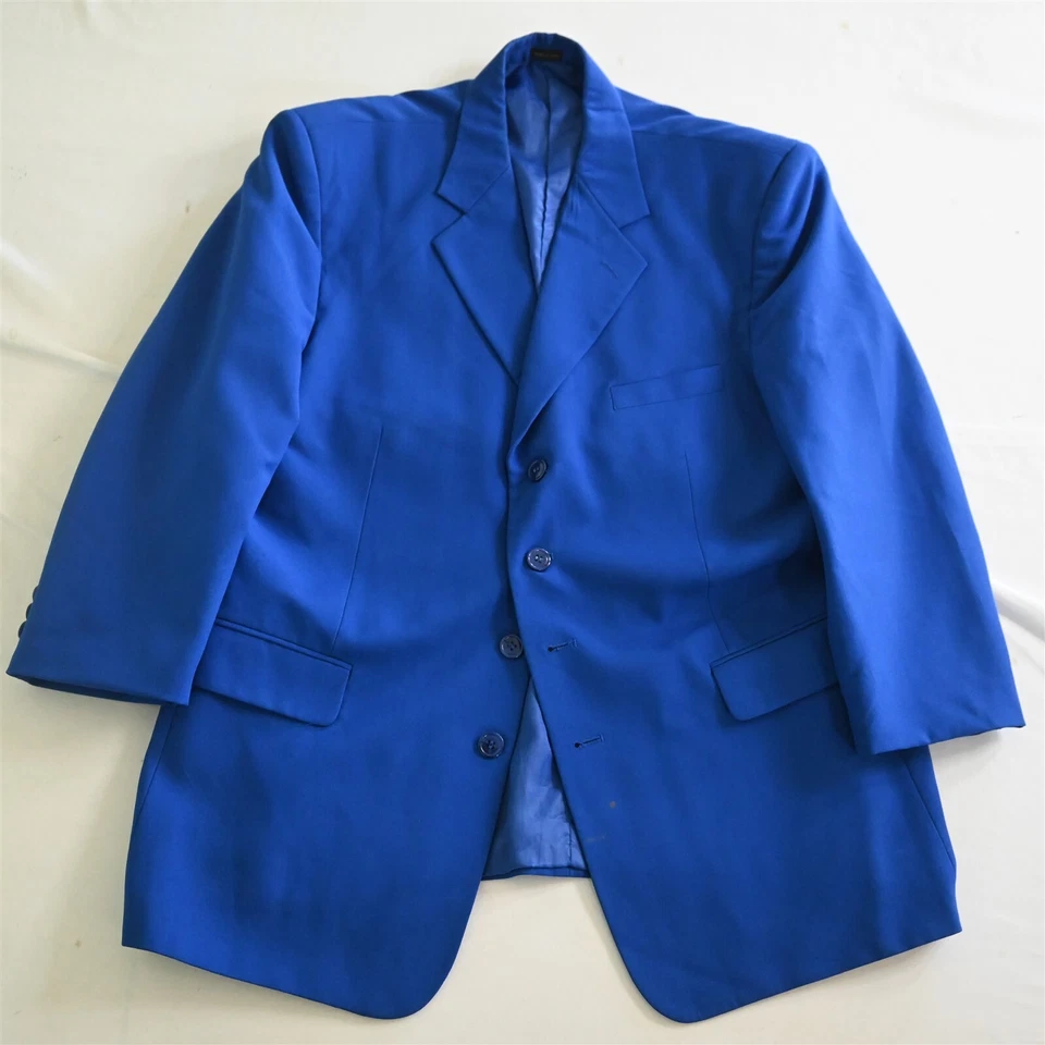 Preffered 44S 36x29 Royal Blue Mens Jacket Pants Suit - Image 2 of 4