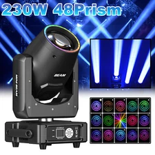 230W 48Prism Stage Moving Head Light Rainbow Gobo Lamp Beam Zoom Halloween