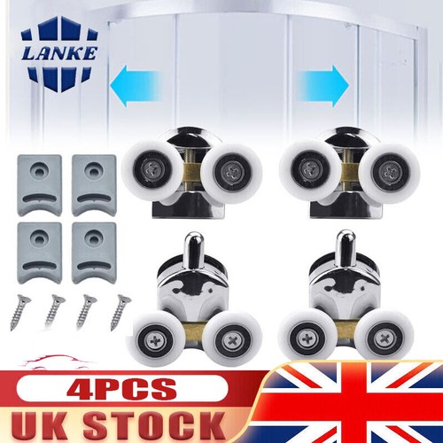 4X Shower Door Rollers 23mm Sliding Shower Door Runners Wheels for