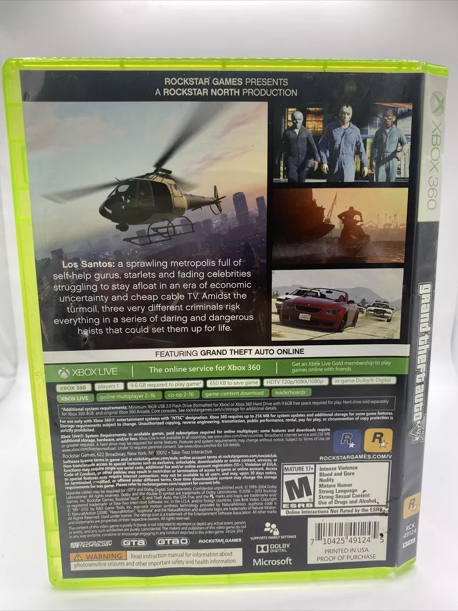 Gta 5 Xbox 360 Digital - Comprar em GB GAMES