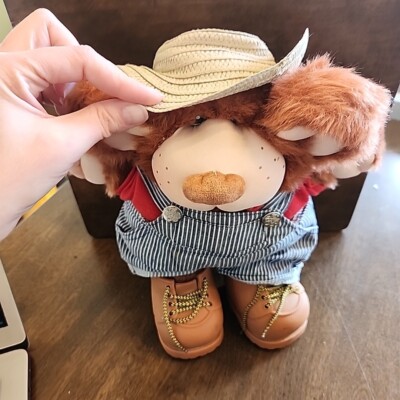 ヴィンテージ Vintage1985年Furskinsファースキンズ　ムチャチャ Vtg 1985 Furskins Plush Bubba Brown Bear Overall Hat Boots Cabbage
