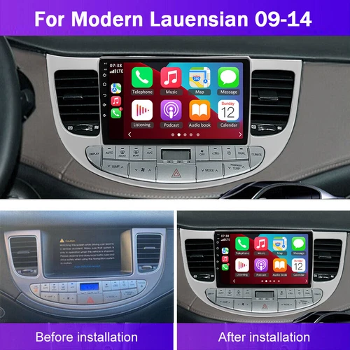 4+64GB FOR 2009-2014 HYUNDAI GENESIS SEDAN ANDROID CARPLAY CAR STEREO RADIO GPS - Picture 3 of 24