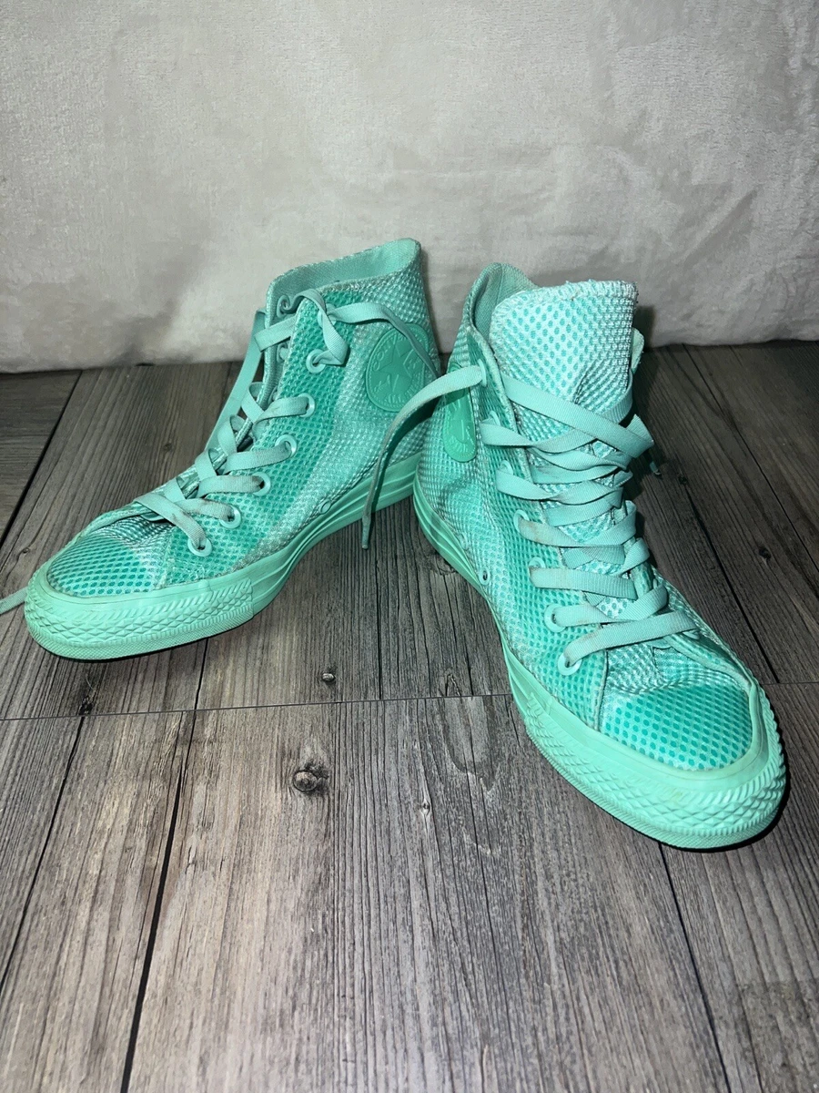 Green converse high tops youth online